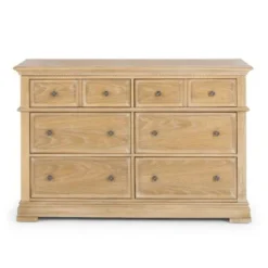 Manor House Contemporary White Oak Dresser By Homestyles - Natural - 6-drawer -Bed Frame Shop 5692dd32 ddcd 44a8 8672 a46eec8f4ba9