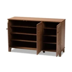 Copper Grove Zdolbuniv Wood 8-shelf Shoe Storage Cabinet - Walnut - Medium Wood - Walnut Finish -Bed Frame Shop 56e7f0d4 a422 471c 9cf9 d5c0f2e735ea