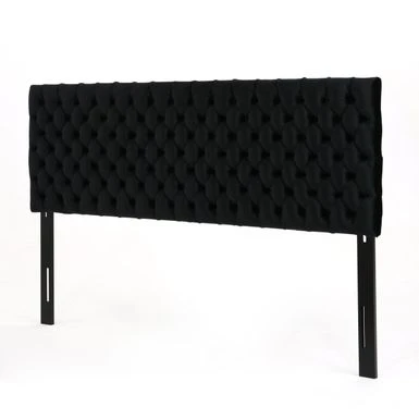 Jezebel Adjustable Diamond Tufted Headboard By Christopher Knight Home - Black 2 Jezebel Adjustable Diamond Tufted Headboard By Christopher Knight Home - Black - Image 2