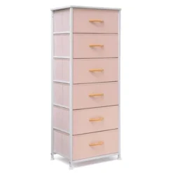 VredHom 6 Drawers Vertical Dresser Storage Tower - White - 6-drawer -Bed Frame Shop 58123b8e b28d 4a77 831f edb6917ccc66