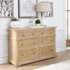 Manor House Contemporary White Oak Dresser By Homestyles - Natural - 6-drawer