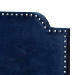 Contemporary Glam Velvet Upholstered Panel Bed By Baxton Studio - Blue - Full -Bed Frame Shop 58ba2b0b 8f38 4081 9a5b 1ed66a4d70e1