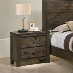 Roundhill Furniture Pavita Classic Gray Finish Sleigh Bed Set, Dresser, Mirror, Night Stand - King -Bed Frame Shop 593ee8f7 3483 4b52 abf8 db3bbeb3ec6c