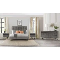 Makena 6 Drawer Dresser In Grey Acacia Wood - 6-drawer - Tundra Grey -Bed Frame Shop 59573e81 7dbe 4669 bf8f 70fac3ec5a66