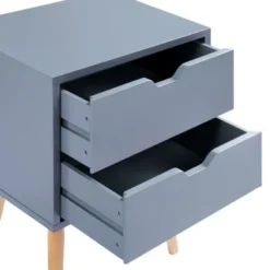 Modern Bedside Table With 2 Storage Drawers (2 Piece Set) - Blue - 2-drawer -Bed Frame Shop 5a32dfe3 714c 4c6a 9ec7 646558f58970