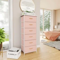 Pellebant 6 Drawers Vertical Storage Tower - Grey - 6-drawer -Bed Frame Shop 5b611d75 249c 40f2 a930 aad8d7f10b62