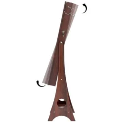 Jewelry Storage Mirror Cabinet With LED Lights - Brown -Bed Frame Shop 5bcddde2 9f04 4a1b a04a 2dd851149581