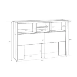 Prepac Copper Grove Backus Espresso Full/Queen Bookcase Headboard -Bed Frame Shop 5c4e7744 3b0d 4f08 9d3e f9eaf0eae0b4