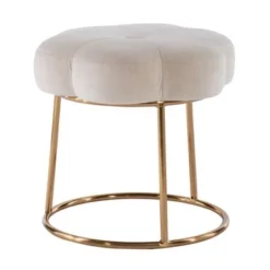 Shireen Accent Vanity Stool White -Bed Frame Shop 5c7b06cf 706d 4d19 aa22 eb9ae0833e4d