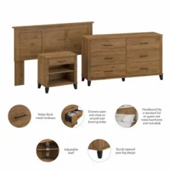 Somerset Ash Grey Headboard, Dresser And Nightstand Bedroom Set - Storm Gray -Bed Frame Shop 5cb9e819 3cdd 42c8 b51f 57dbf3ecbce6