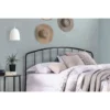 Carbon Loft Cronkite Black Metal Headboard With Arched Spindle Design - King