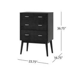 Curtisian 3 Piece 3 Drawer Dresser And Nightstand Bedroom Set By Christopher Knight Home - Black -Bed Frame Shop 5e8e7a7c b3f5 4fc9 93e4 a3dd2027e915
