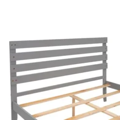 Nestfair Queen Size Platform Bed With Drawers - Grey -Bed Frame Shop 60437e06 88bf 482f b569 3c6021f8ddfe