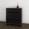 Nexera Nocce 4 Drawer Chest, Truffle And Black - 4-drawer