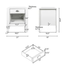 Foisy Faux Wood 3 Piece Dresser And Nightstand Bedroom Set By Christopher Knight Home - White -Bed Frame Shop 620b1ce6 7463 4129 95af 33bfbb51ee0d