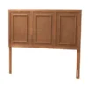 Baxton Studio Giordano Classic And Traditional Ash Walnut Finished Wood Headboard - King