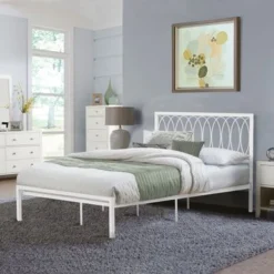 Hillsdale Furniture Naomi Metal Platform Bed - Grey - Full -Bed Frame Shop 62faccdb 3257 42dc 8cda c74616ce8c98