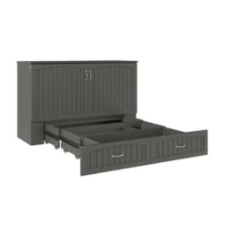 AFI Southampton Murphy Bed Chest With Built-In Charging Station - White - Twin XL -Bed Frame Shop 63025919 8b9a 42c0 b7b4 c5c24e8c0364