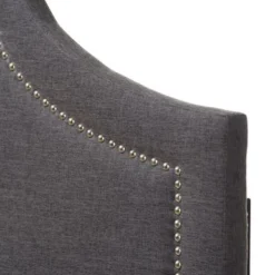 Baxton Studio Rhea Modern Contemporary Dark Grey Fabric Upholstered Headboard - Queen Size Bed-Dark Grey 7 Baxton Studio Rhea Modern Contemporary Dark Grey Fabric Upholstered Headboard - Queen Size Bed-Dark Grey -Bed Frame Shop 631e3b94 b87f 48c2 b70e 0384fe0deb3d