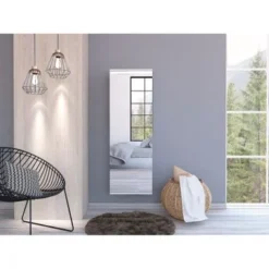 Leto Wall Mounted Shoe Rack With Mirror - N/A - White -Bed Frame Shop 63793f79 7357 4be3 a0fa 68e783ab1e99