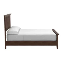 Modern Mission Vintage Oak Finish Wood Bed - Queen -Bed Frame Shop 6533d63b 7812 4255 8a39 77d575047684