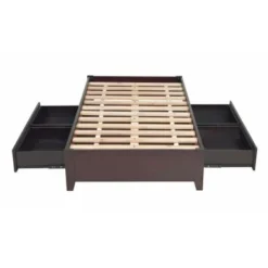 Tapered Leg Platform Storage Bed In Espresso - Full