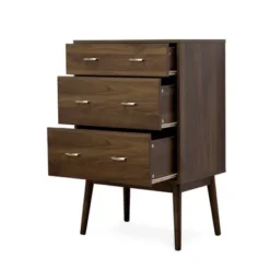 Curtisian 3 Piece 3 Drawer Dresser And Nightstand Bedroom Set By Christopher Knight Home - Black -Bed Frame Shop 6616e349 d3f8 4145 b290 cf69bb03a6be