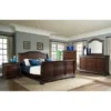 Gracewood Hollow Bujalski Cherry King Sleigh 3-piece Bedroom Set - Cherry - King - 3 Piece