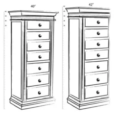 Hives & Honey Robyn Walnut Locking Jewelry Armoire - Brown -Bed Frame Shop 6640c2d0 241b 4fd8 9155 3b2b5efc3902