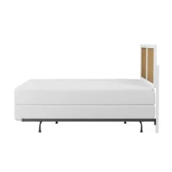 Hillsdale Furniture Serena Wood And Cane Panel Bed - Chocolate - Queen -Bed Frame Shop 66667158 6124 44d6 8a78 4fb21481bdce