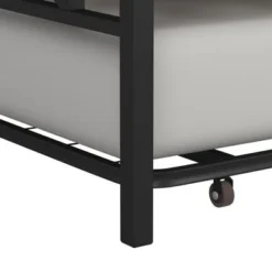 Hillsdale Furniture Ashford Triple X Design Metal Twin Daybed, Black With Oak Wood Accent - Black W/ Brown Trim - Twin -Bed Frame Shop 66978193 515e 432d 90a6 d5e5ee0fcfdf