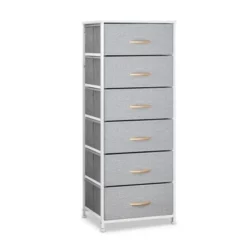 Pellebant 6 Drawers Vertical Storage Tower - Grey - 6-drawer -Bed Frame Shop 66aac147 ea5a 4a3f baa0 e286e362a2e2