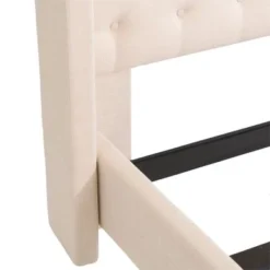 Porch & Den Richwood Tufted Fabric Queen-size Bed With Wings - Dark Grey - Wingback -Bed Frame Shop 67122475 d7a3 43ab 9da2 e6ac1e84103c