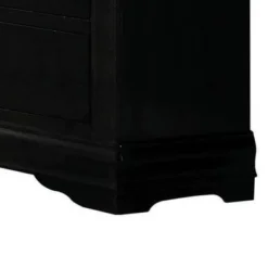 Traditional Style Wooden Dresser With Six Drawers, Black -Bed Frame Shop 67b37e70 69aa 4456 bb4b 67fdac901a53