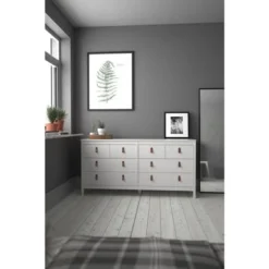 Porch & Den Madrid 8 Drawer Double Dresser - White - 8-drawer -Bed Frame Shop 684d739f 95e0 4ffd 9bfc f6419801c8bd