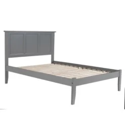 Madison Full Platform Bed With Open Foot Board Grey - Full -Bed Frame Shop 6860eeb0 8598 4317 ac58 efea38f16606