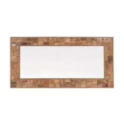 Axios 24-inch X 48-inch Distressed Wooden Mirror - Brown - Brown -Bed Frame Shop 693494a6 eca6 4fde 9e1c 6ed06482c3b5