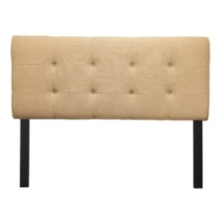 8-button Tufted Loft Sand Headboard - Twin