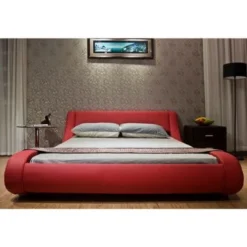 Contemporary Upholstered Bed - King - Black -Bed Frame Shop 69c06df5 2ff4 4abd 8227 329c53e95958