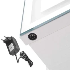 Merax Jewelry Cabinet Armoire Lockable Standing Storage With LED Lights - Brown -Bed Frame Shop 69d102db fdb7 41fb 9179 aa2d178049c0