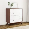 Carson Carrington Hafnarfijorour Mid-century 4-drawer Chest - Cassie Mid-Century 4-Drawer Chest