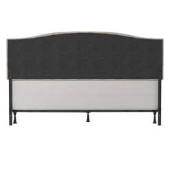 Living Essentials By Hillsdale Provence Upholstered Arch Adjustable Tufted Headboard With Frame - Glacier Gray - King -Bed Frame Shop 6b9afc98 70a3 4497 8b0b c3b1c5bba951