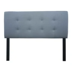 8-button Tufted Candice Bay Blue Headboard - Twin