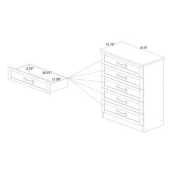 Baxton Studio Colburn Modern Oak Brown Finished Wood 5-Drawer Tallboy Storage Chest - Oak -Bed Frame Shop 6d05b56a 01b7 40b3 9a70 ac99da80ed99