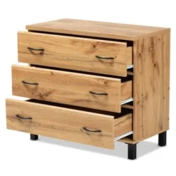 Baxton Studio Maison Modern And Contemporary 3-Drawer Wood Storage Chest - 3-drawer -Bed Frame Shop 6d552e98 3a7a 4a9e a429 cd760483eb1b
