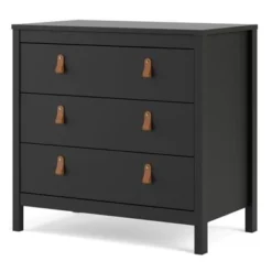 Porch & Den Madrid 3 Drawer Chest - Black Matte -Bed Frame Shop 6dde08ae b6c1 4aa2 8a98 9af8d4b55258