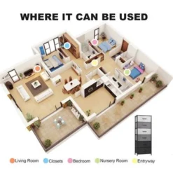 Crestlive Products Vertical Dresser Storage Tower With Wood Top - Light Gray - 6-drawer -Bed Frame Shop 6deddf47 ad77 4ad2 99cb 576d4d7d0c8e