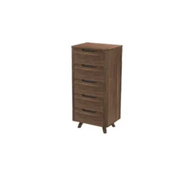 Rye Studio Kirkwood American Walnut Mid Century Modern 5-Drawer Lingerie Chest - Walnut - 5-drawer -Bed Frame Shop 6edcf229 2b66 47e2 9b37 407e020fda6e