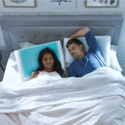 Comfort Revolution Blue Bubble Gel And Memory Foam Pillow - Queen -Bed Frame Shop 6f2c2433 4237 4266 9f7f 4d43eba20b67