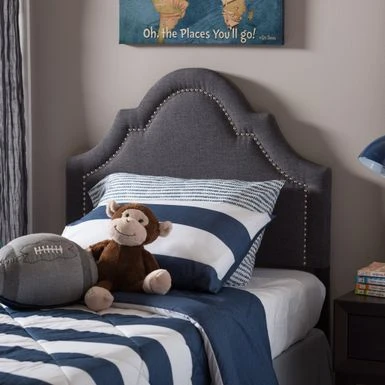 Baxton Studio Taylor & Olive Founders Upholstered Headboard - Grey 1 Baxton Studio Taylor & Olive Founders Upholstered Headboard - Grey